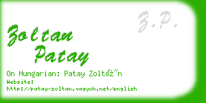 zoltan patay business card